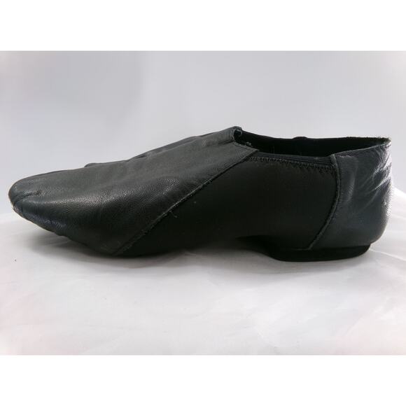 Dance Jazz Shoes DanzNMotion Black Adult 7M Stretch Leather Pull On Split Sole - Picture 1 of 6